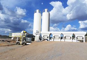 Central de Concreto Rolado Lintec & Linhoff móvel instalada