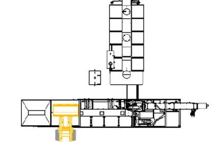 Layout para 3 agregados - Sin lo sistema de abastecimiento