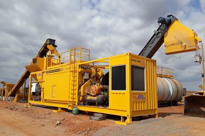 Usina de Asfalto em Container - Vista cabine