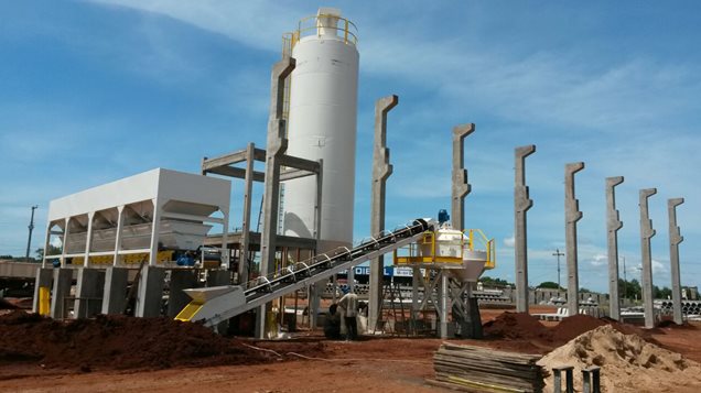 Central misturadora instalada